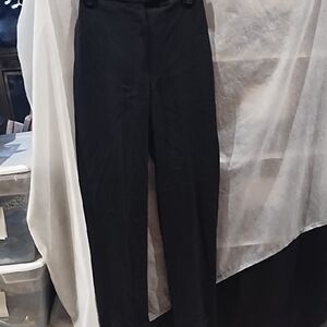 No Label Black Pinstripe Pants